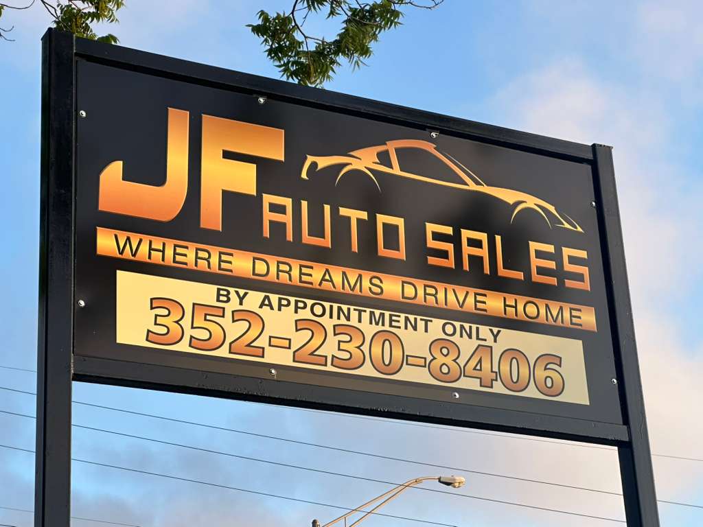 JF Auto Sales sign